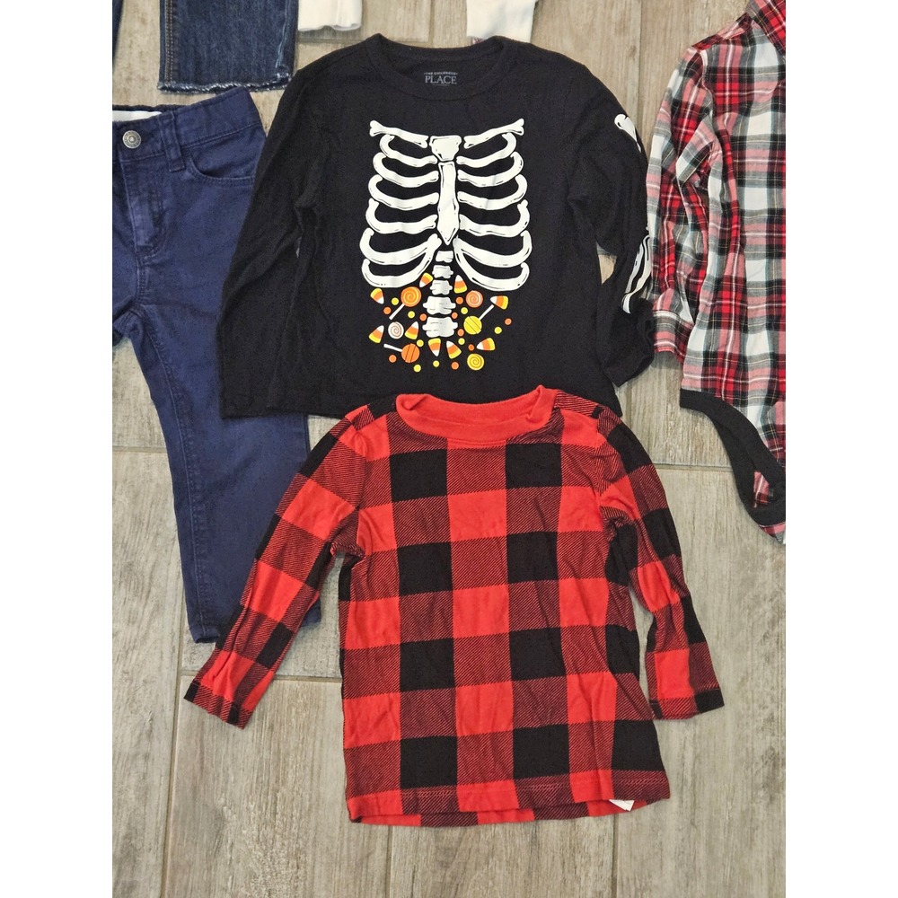 Old Navy Childrens Place Clothing Lot of 11 Kids Size 18-24M Plaid Denim Fall - Picture 4 of 9